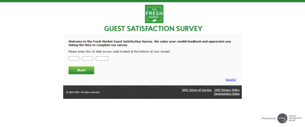 Fresh Market Guest Satisfaction Survey Image